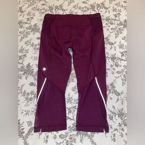 NWOT Lululemon Maroon Crop